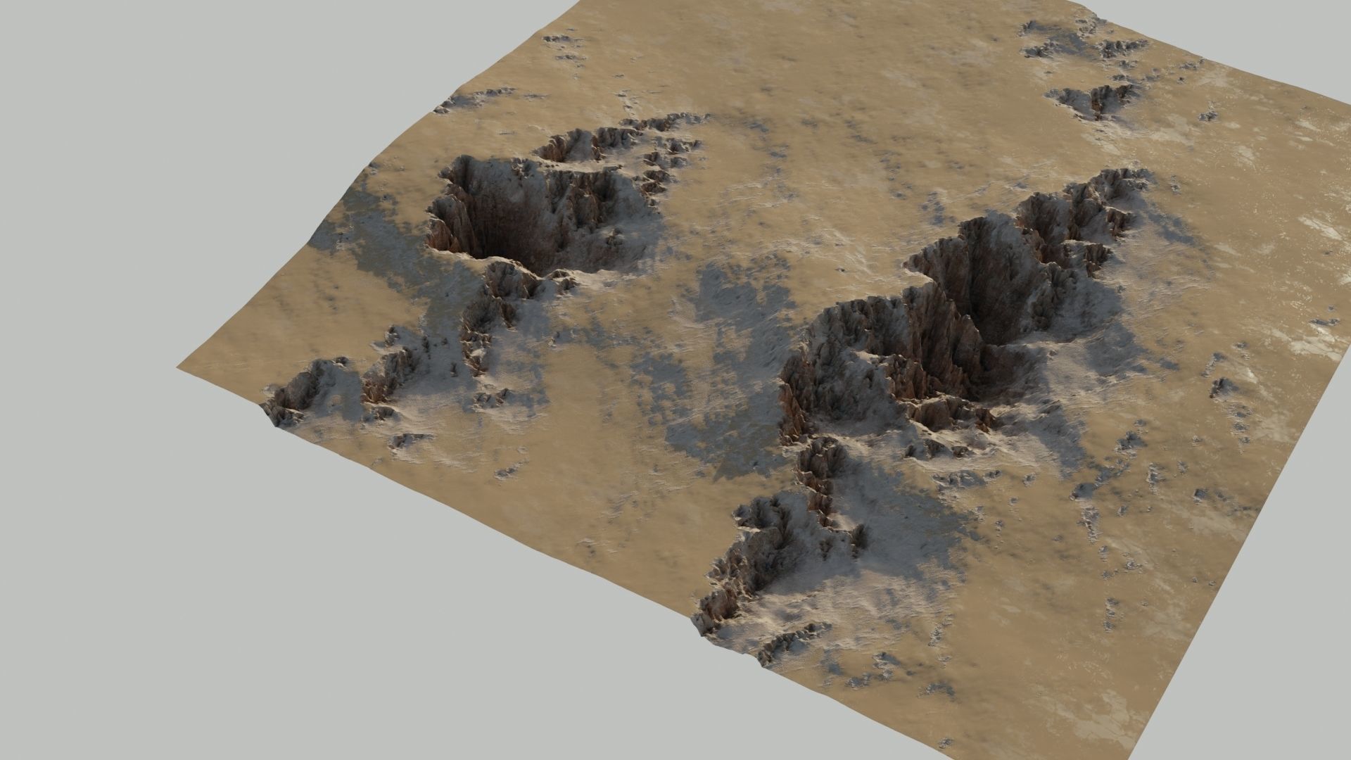 Planet Surface 3D model Low-poly 3D model_19