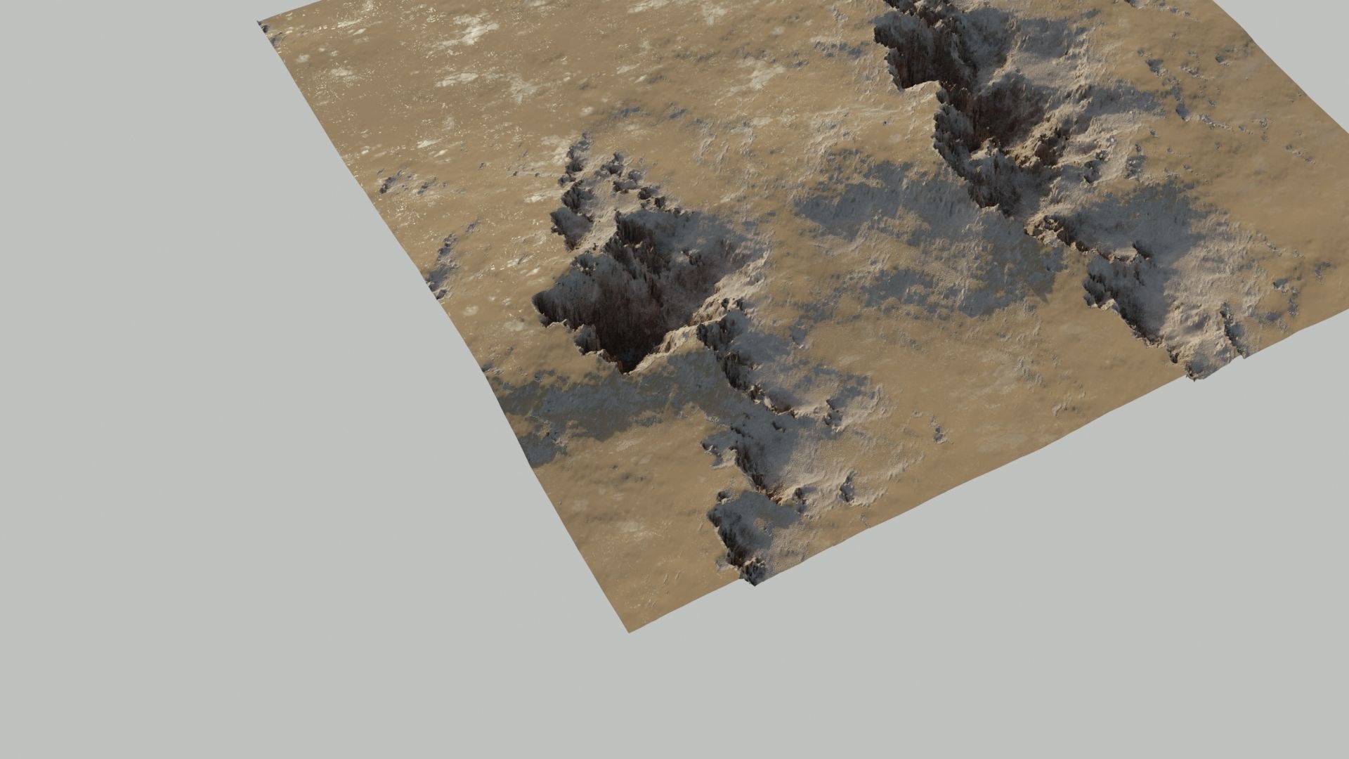 Planet Surface 3D model Low-poly 3D model_4