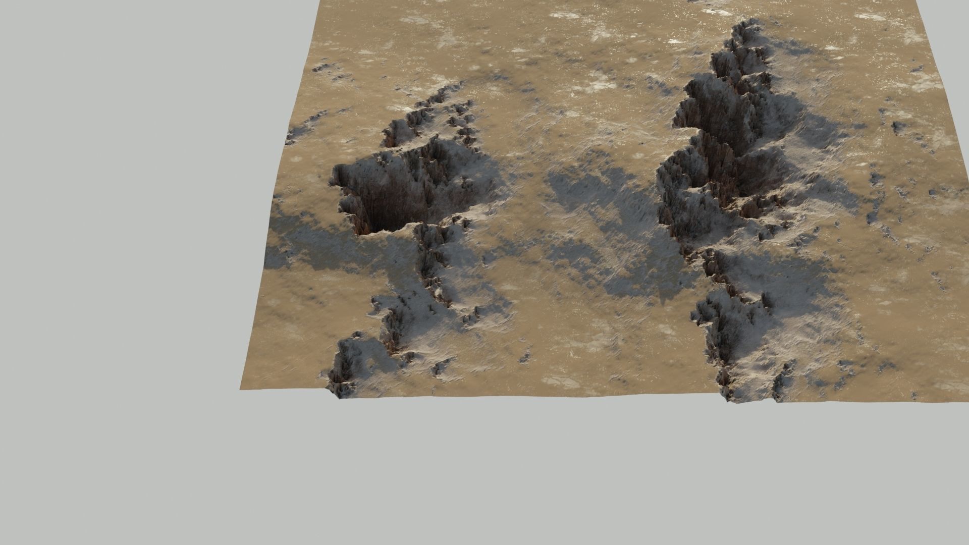 Planet Surface 3D model Low-poly 3D model_3