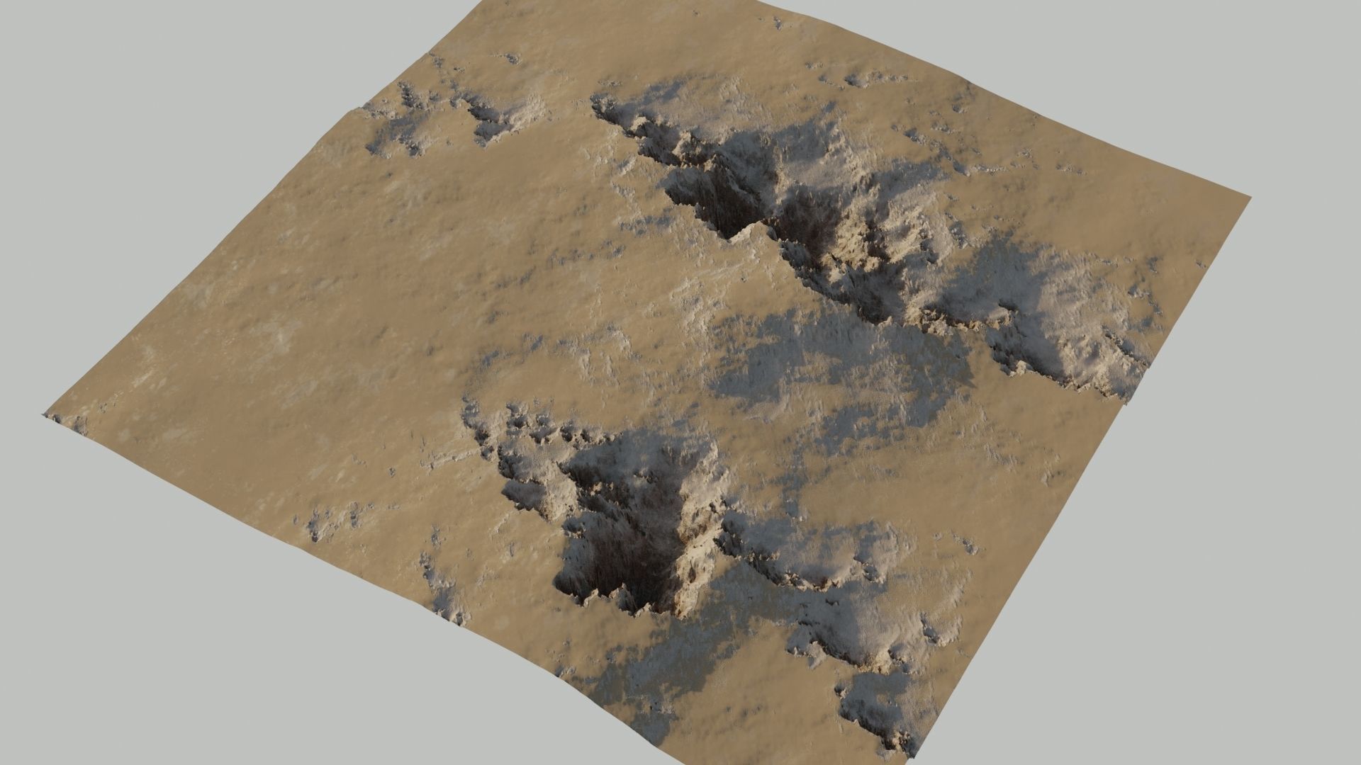Planet Surface 3D model Low-poly 3D model_22