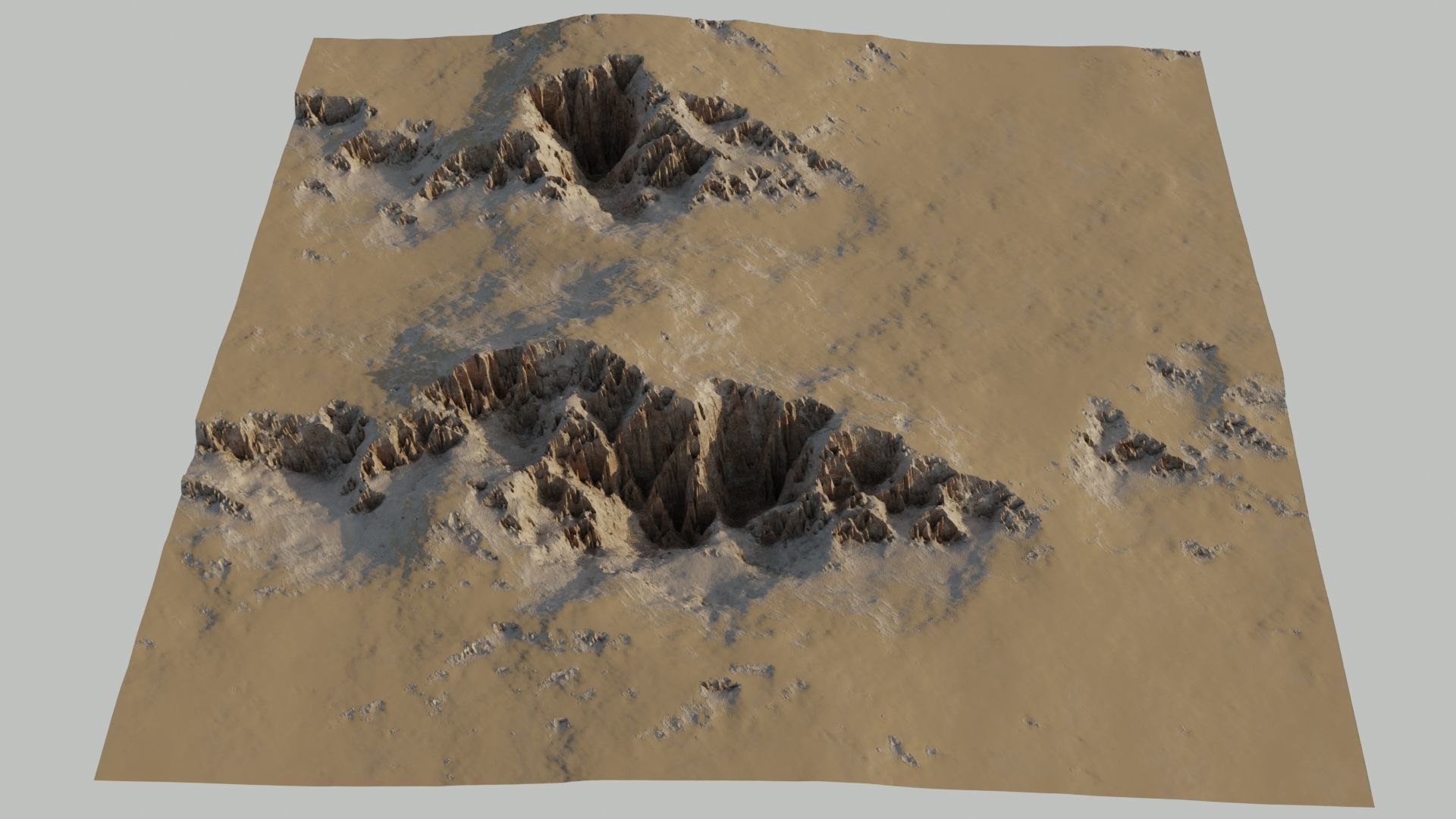 Planet Surface 3D model Low-poly 3D model_17