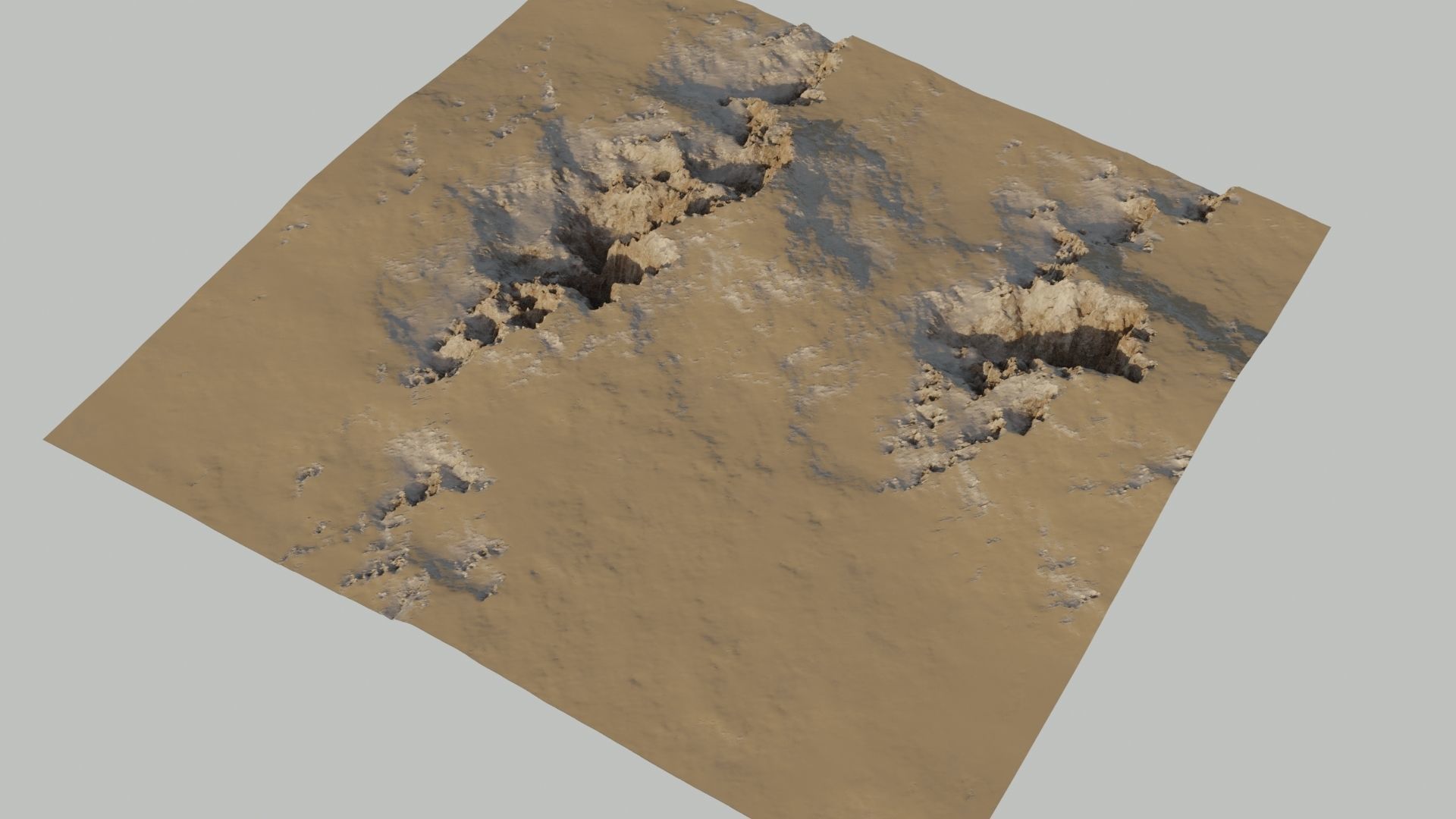 Planet Surface 3D model Low-poly 3D model_8