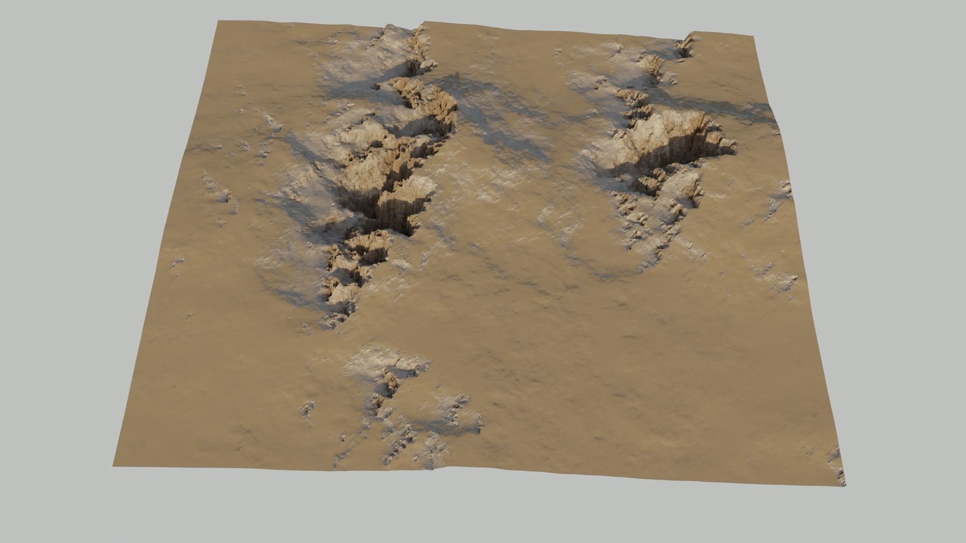 Planet Surface 3D model Low-poly 3D model_9