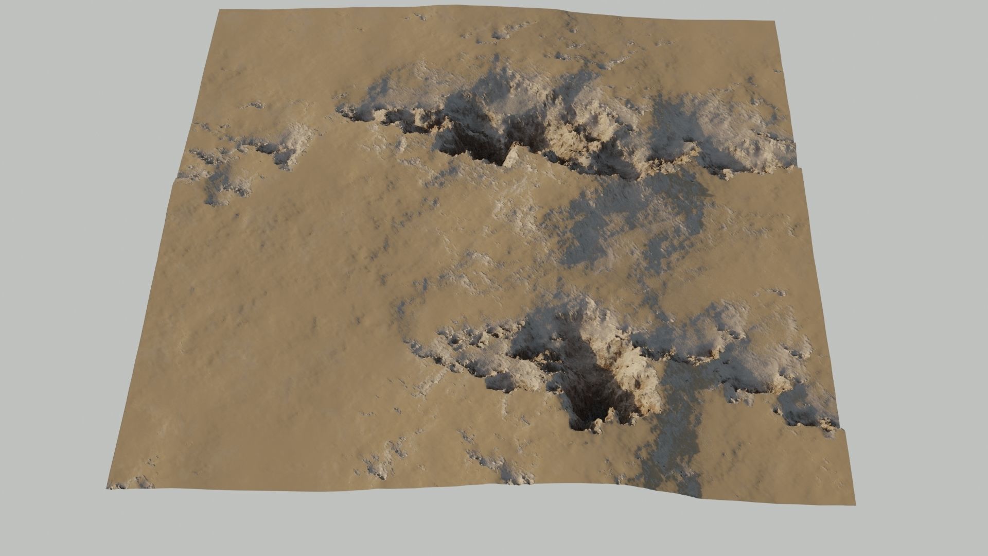 Planet Surface 3D model Low-poly 3D model_6