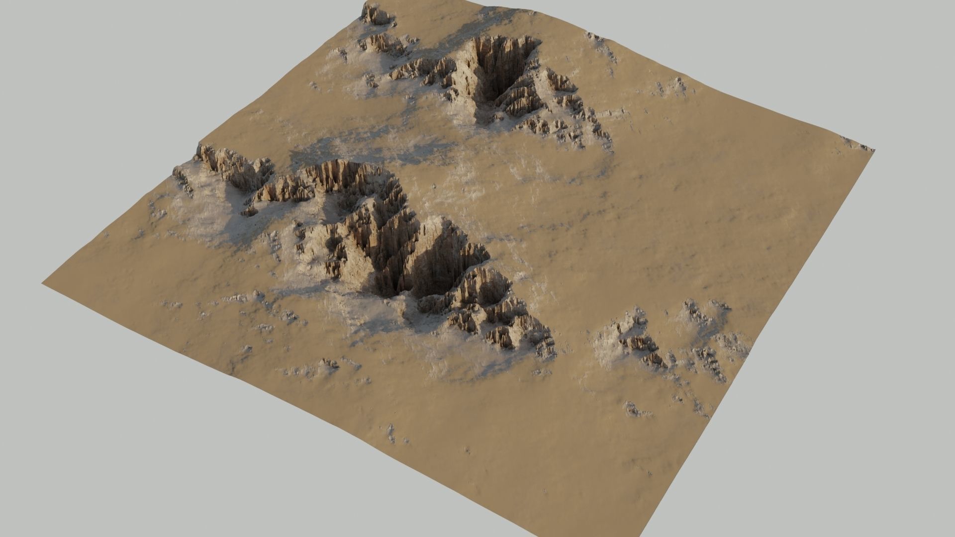Planet Surface 3D model Low-poly 3D model_11