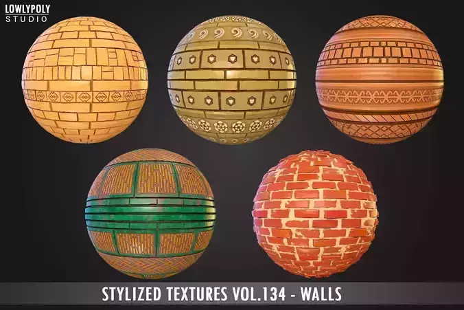 Walls Vol 134 - Stylized Textures