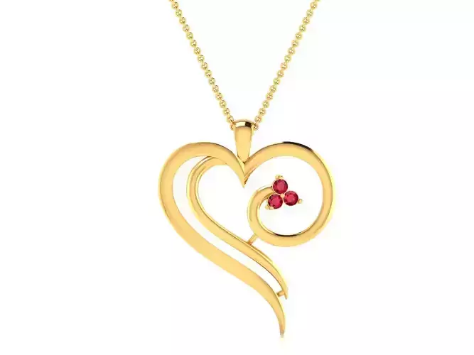 Women Heart Heart 3dm STL OBJ FBX Render Details 3D print model