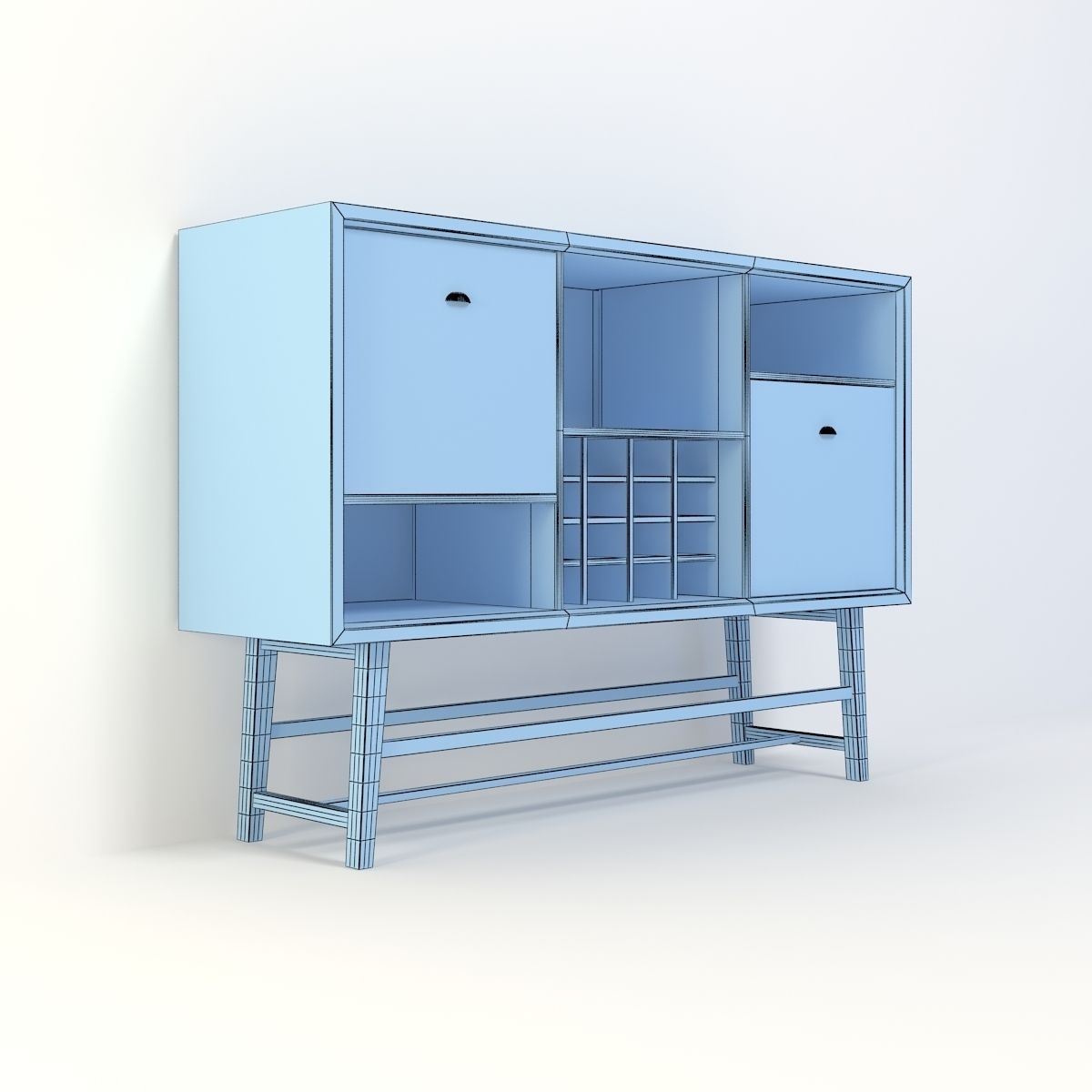 Retro Closet  12 3D model_8