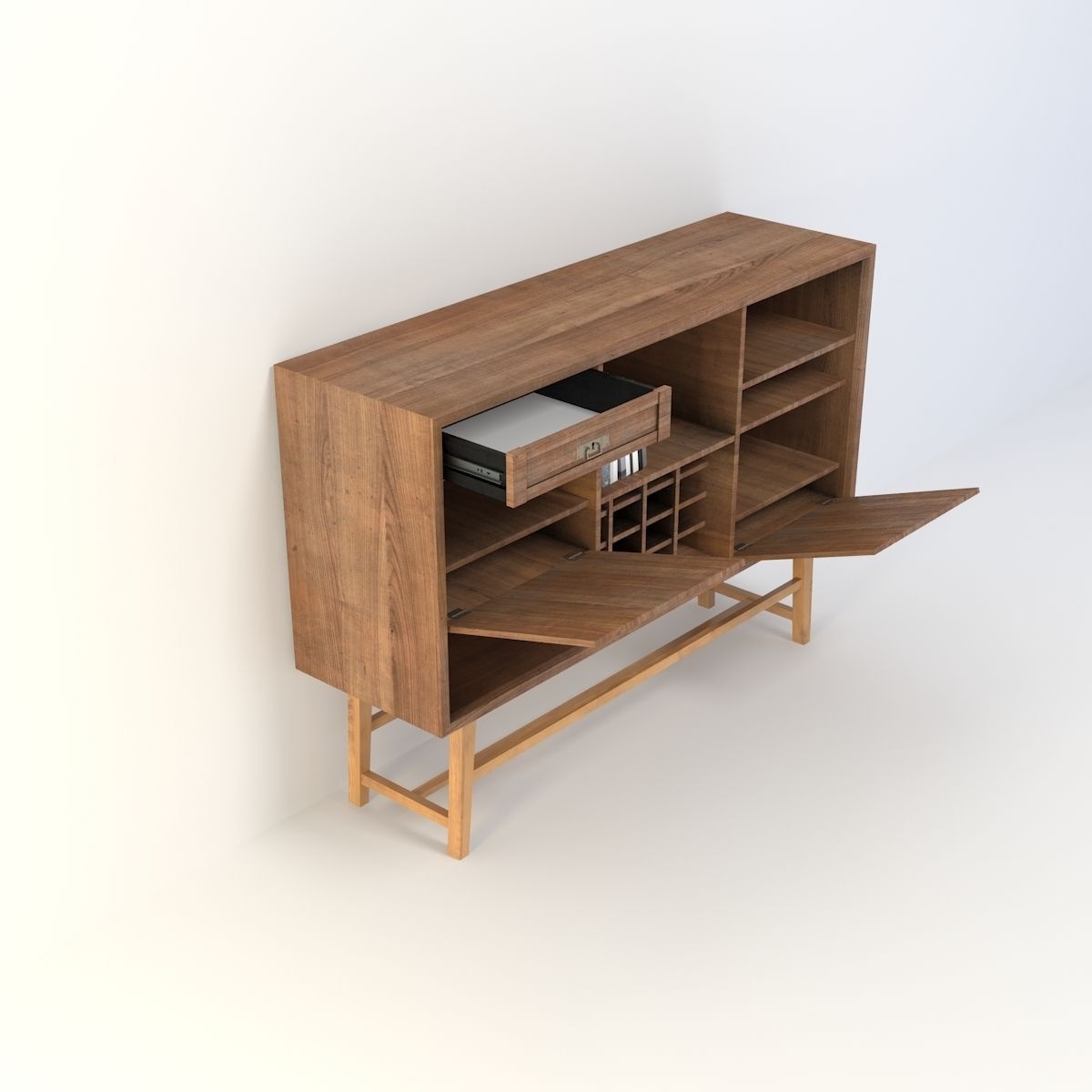 Retro Closet  12 3D model_7