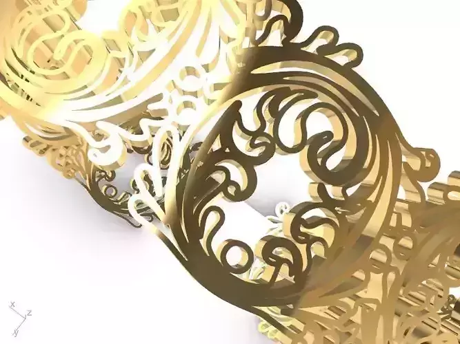 designer gold ring stl verified 