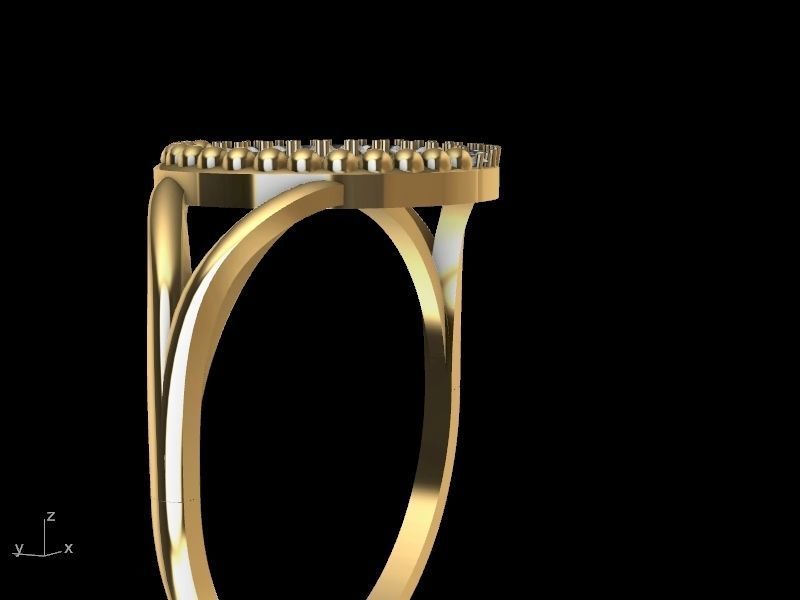 CIRCLE DIAMOND RING stl verified 3D print model_16