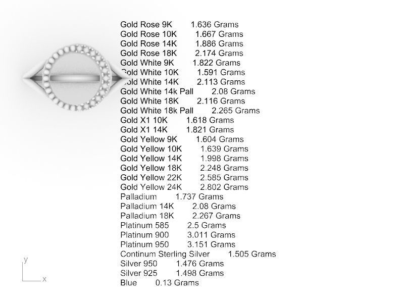 CIRCLE DIAMOND RING stl verified 3D print model_19