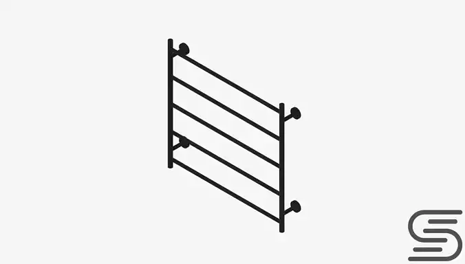 Towel Rail - Ladder - Luxury - Round - 750 - Round Plate