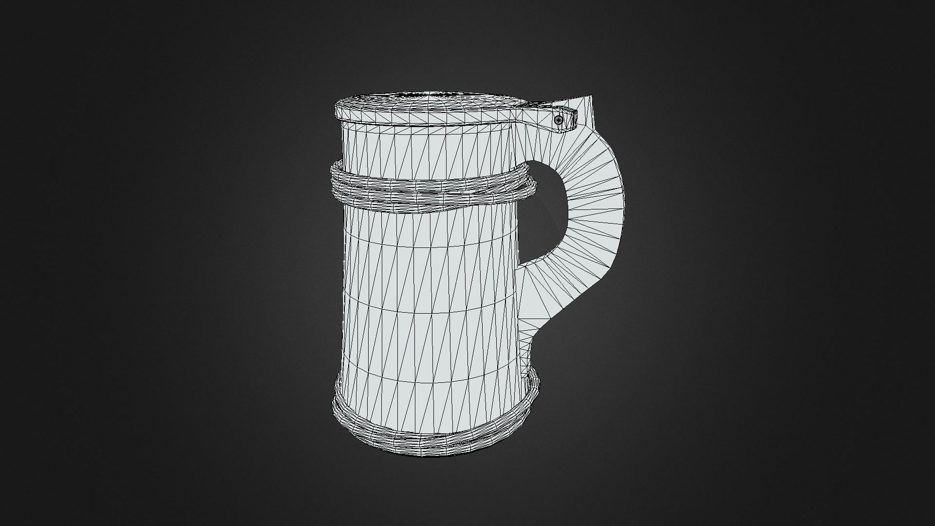 Pirates Mug Low-poly 3D model_5