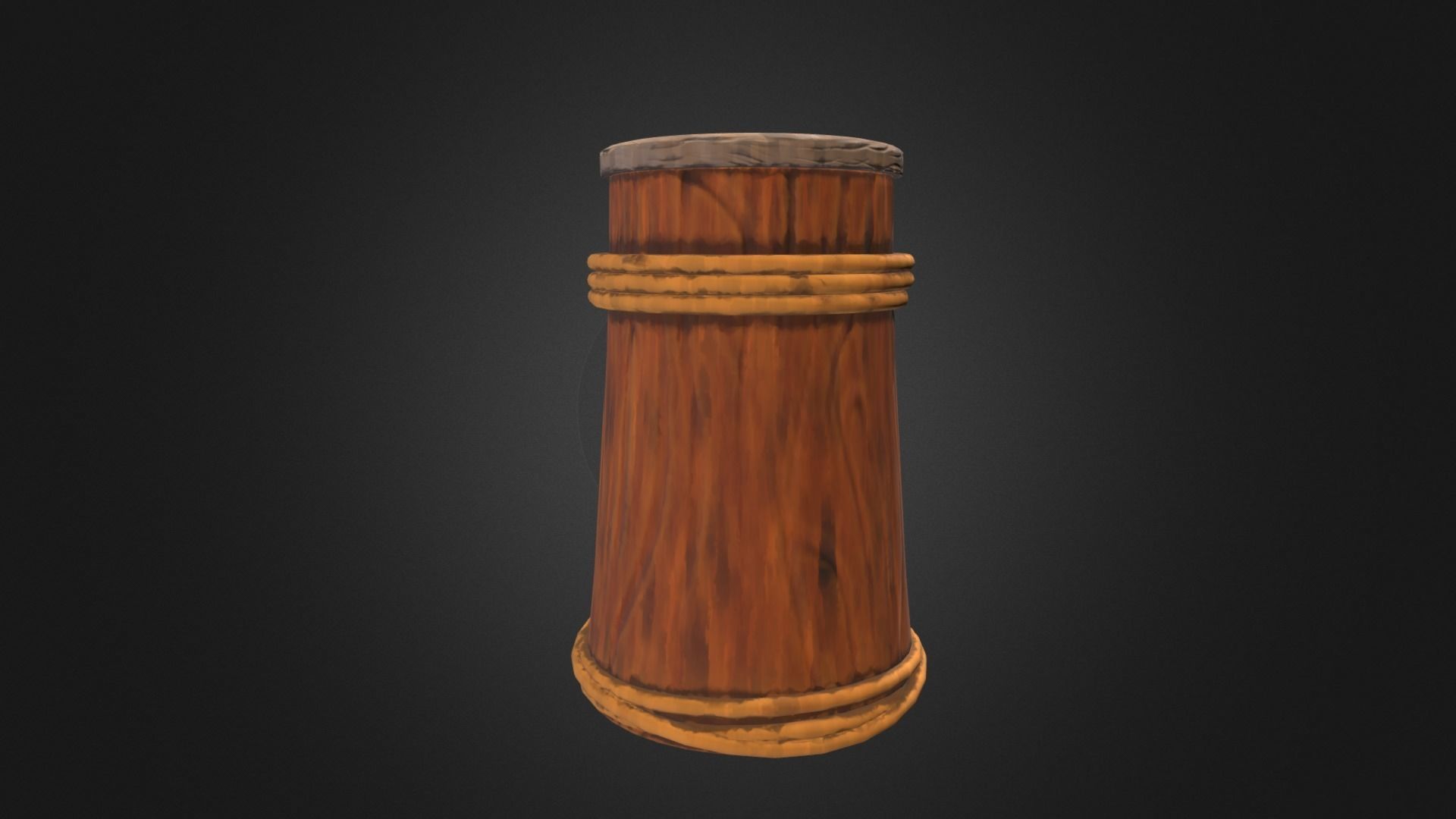 Pirates Mug Low-poly 3D model_1