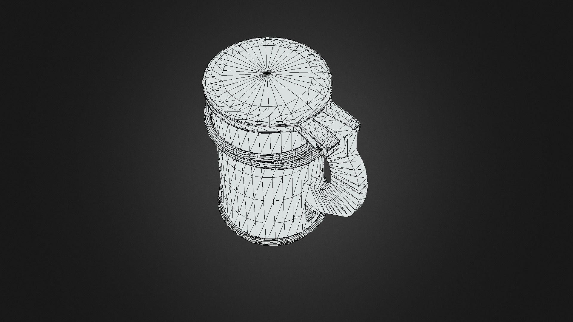 Pirates Mug Low-poly 3D model_6
