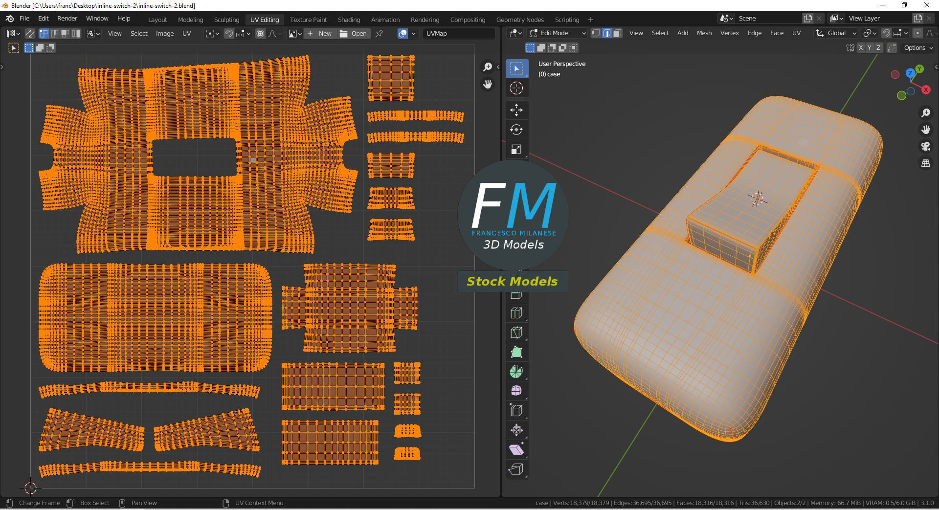 Inline switch 2 3D model_10