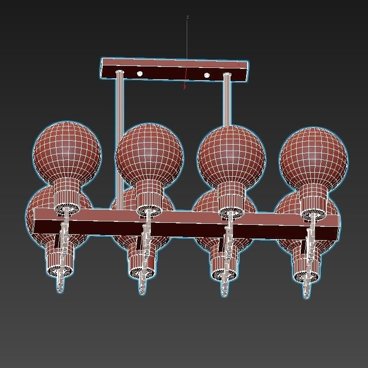 mohave-lsp-8397 chandelier with six glass globes hanging from... 3D model_6