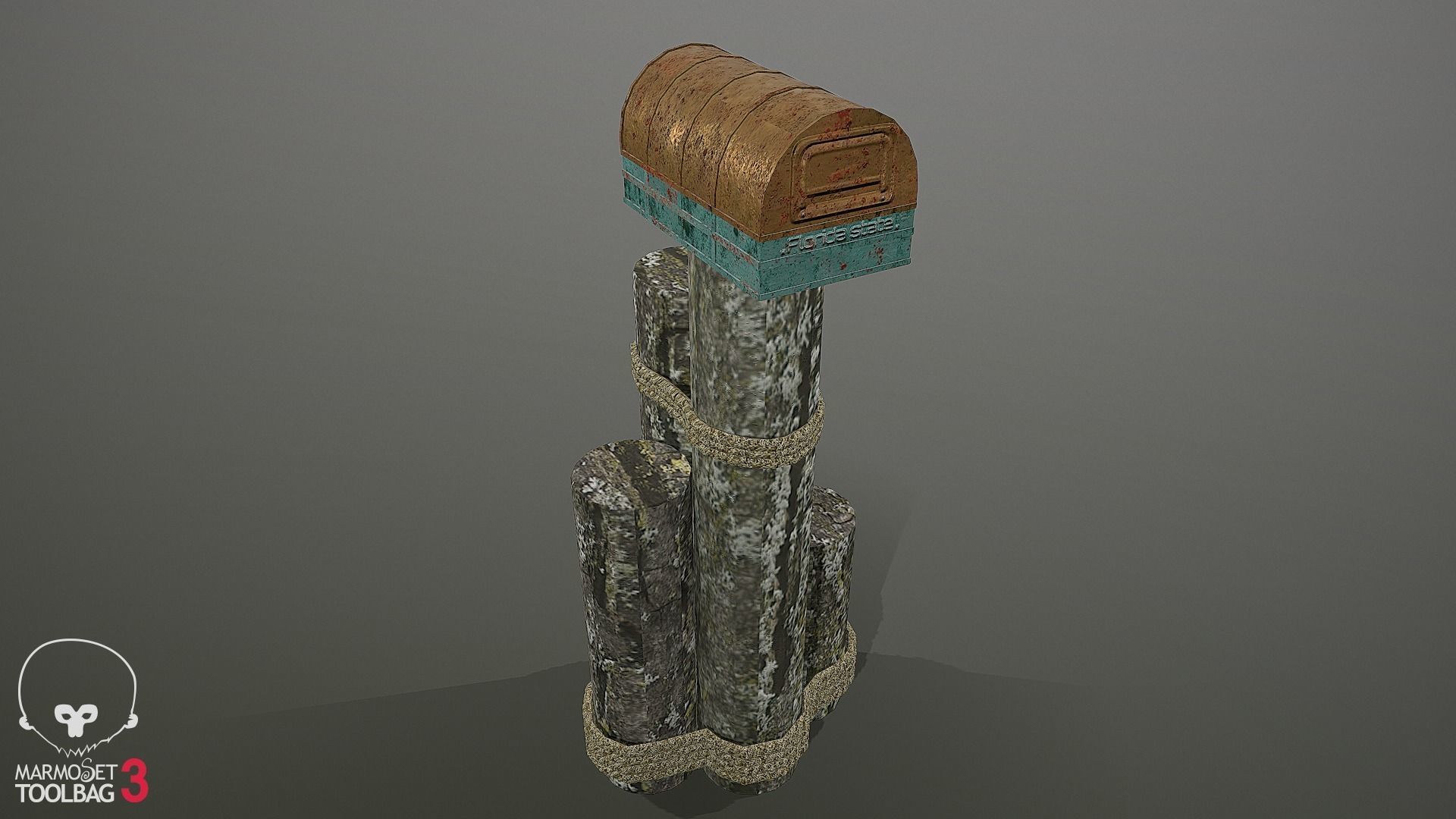 Mailbox tree with Low-poly 3D model_7