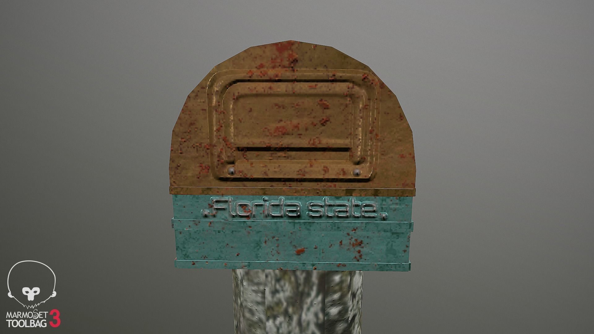 Mailbox tree with Low-poly 3D model_6