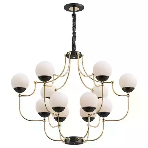 astoria-lsp-8305 light chandelier in brass and glass