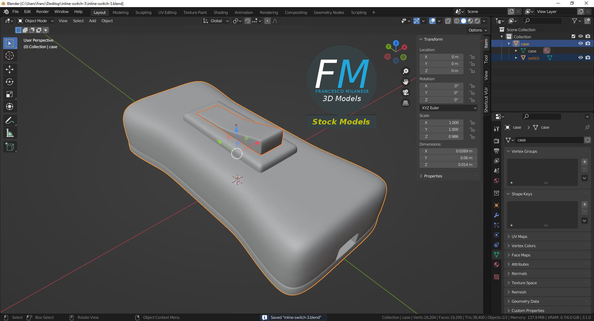 Inline switch 3 3D model_9