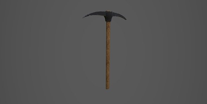 Pickaxe axe Low-poly 3D model