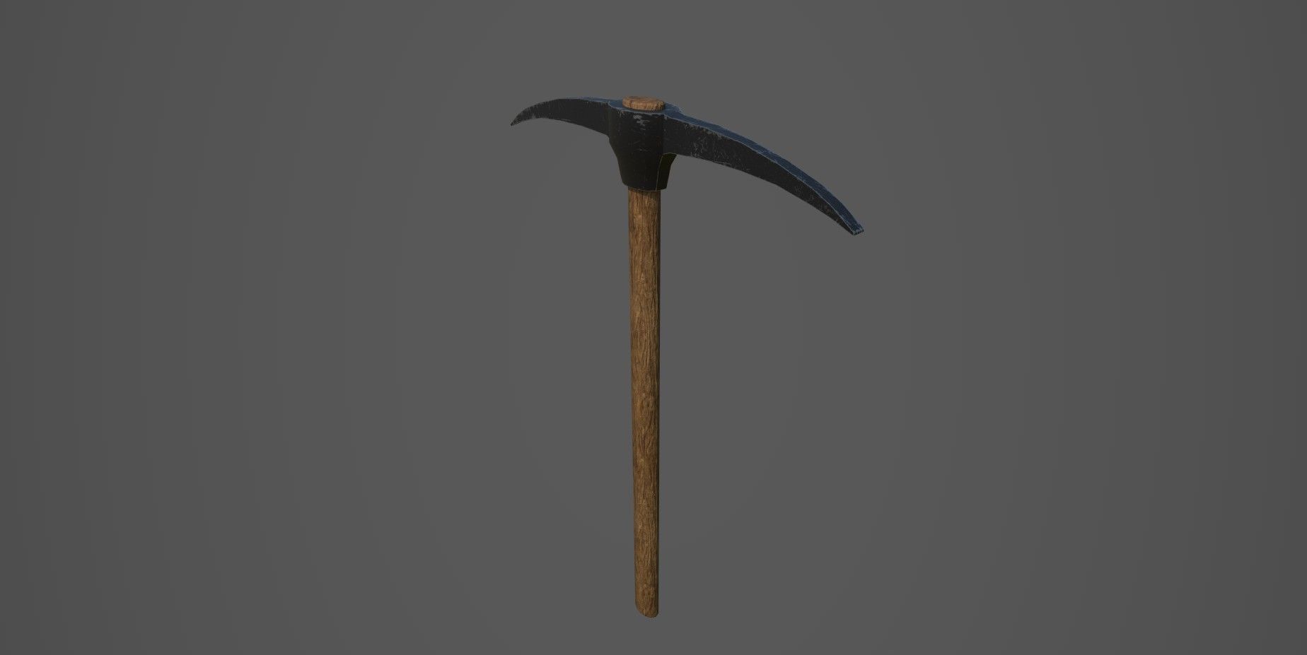 Pickaxe axe Low-poly 3D model_2