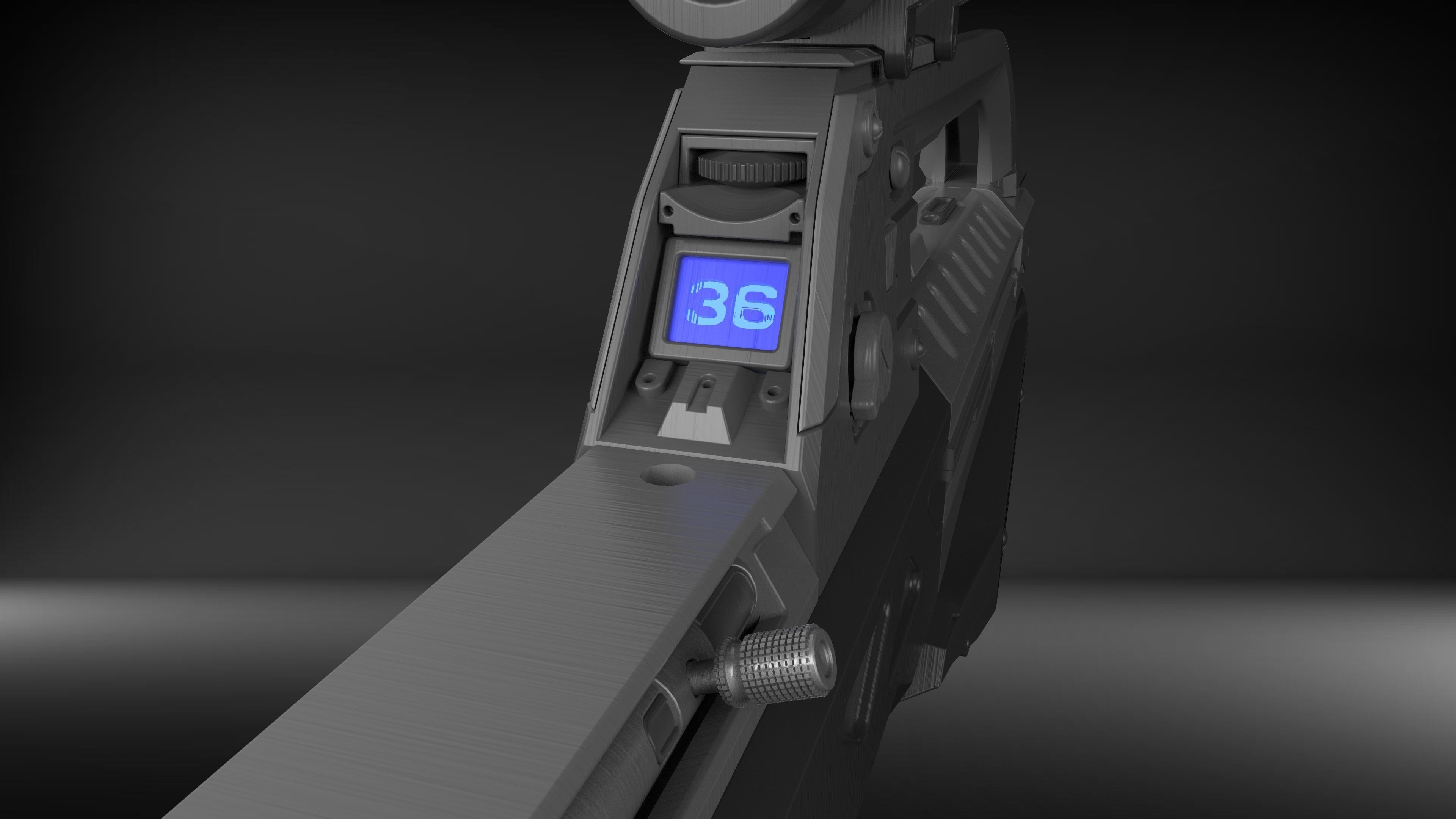 BR55 Cannon - Halo 2 - Printable 3d model - STL 3D print model_12