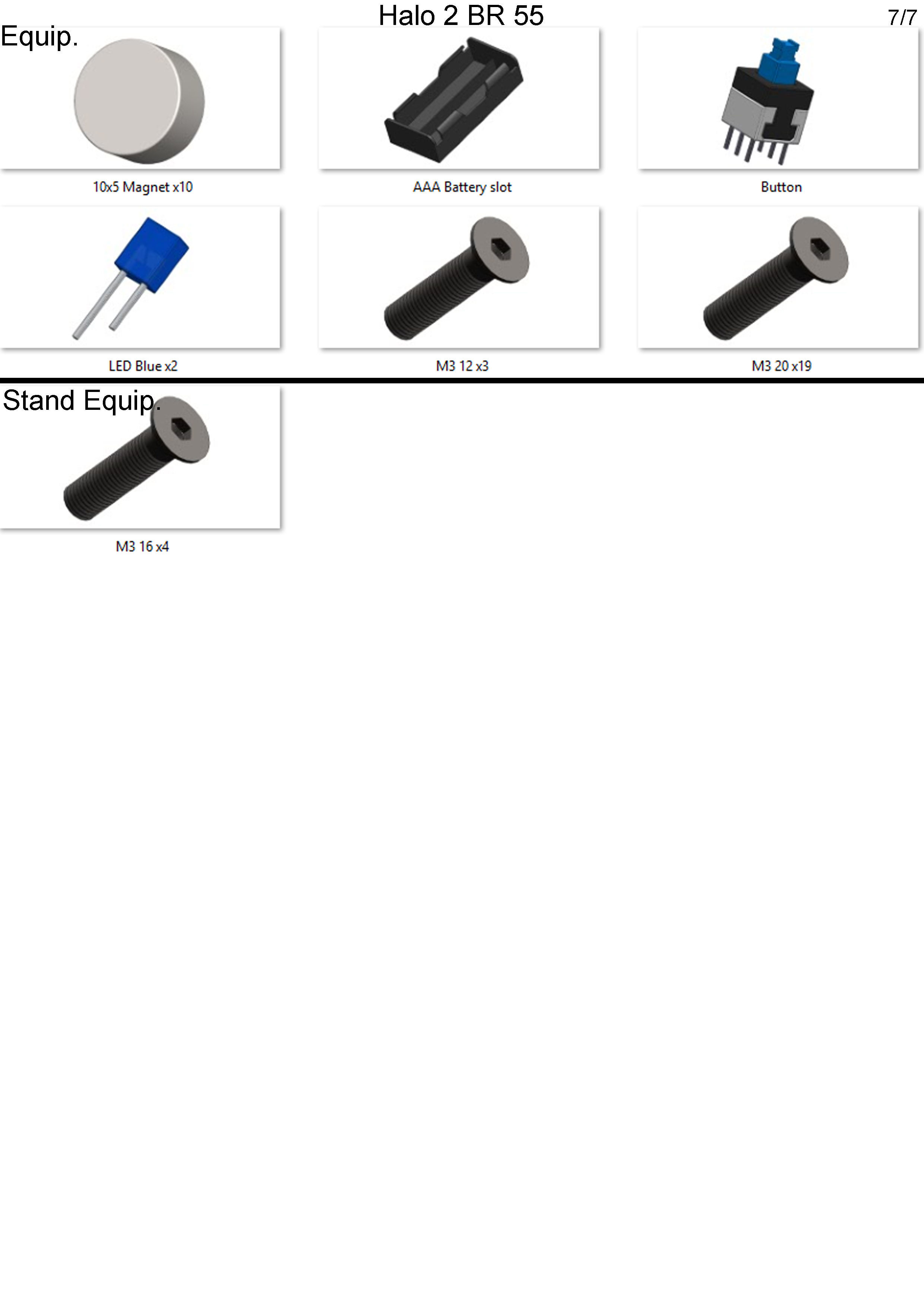 BR55 Cannon - Halo 2 - Printable 3d model - STL 3D print model_19