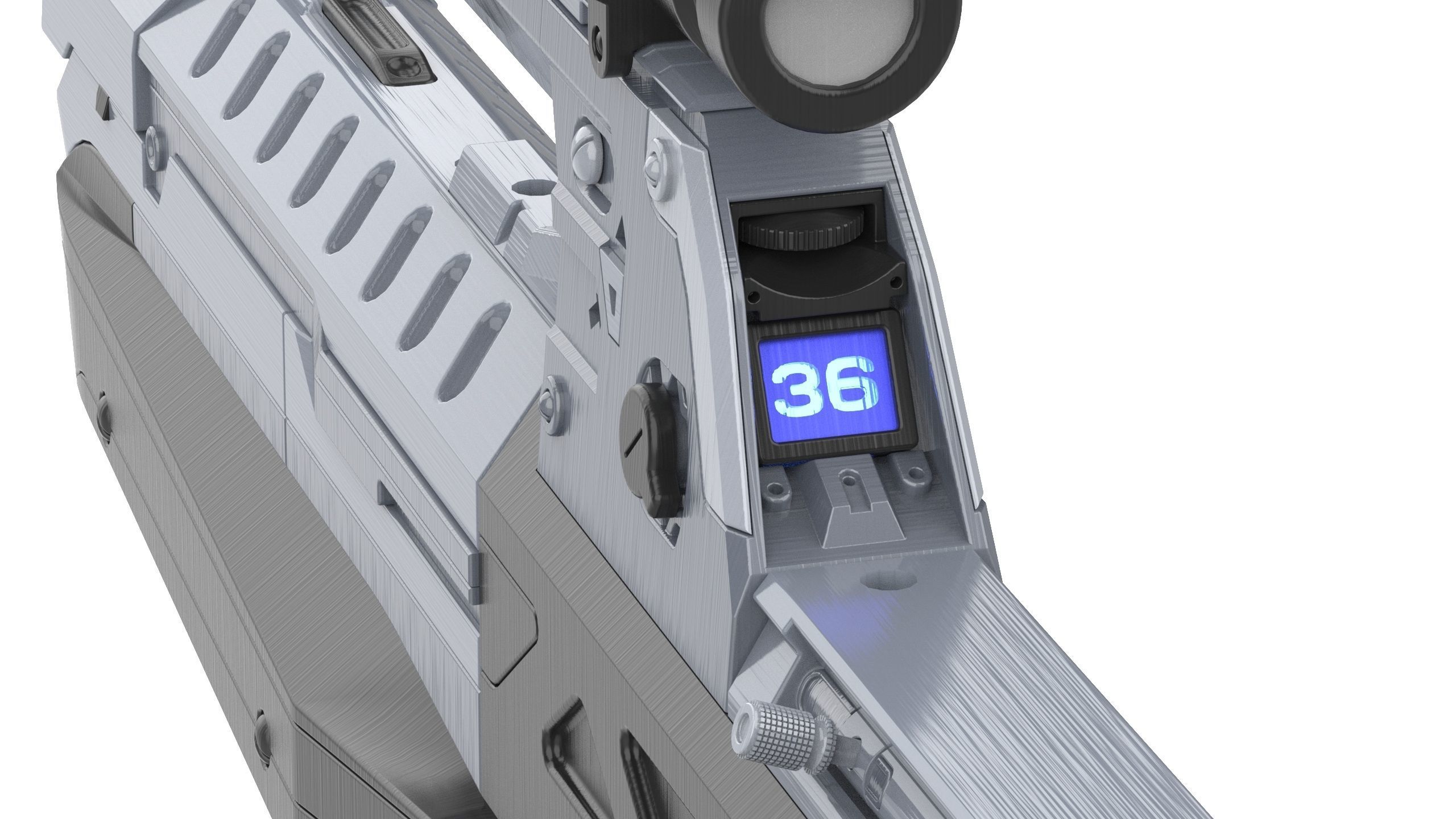 BR55 Cannon - Halo 2 - Printable 3d model - STL 3D print model_8