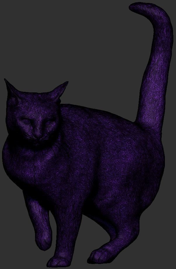 Cat 25 Low-poly 3D model_5
