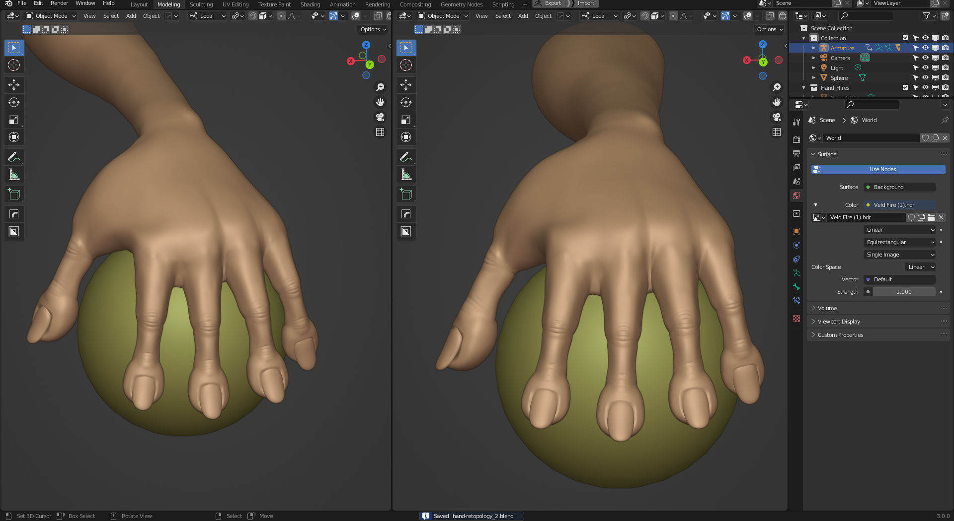 Rigged Stylized Hand - Blender 3D model_5