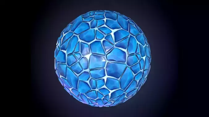 Snow Ice Stylized 5 Ground Seamless PBR Texture Texture