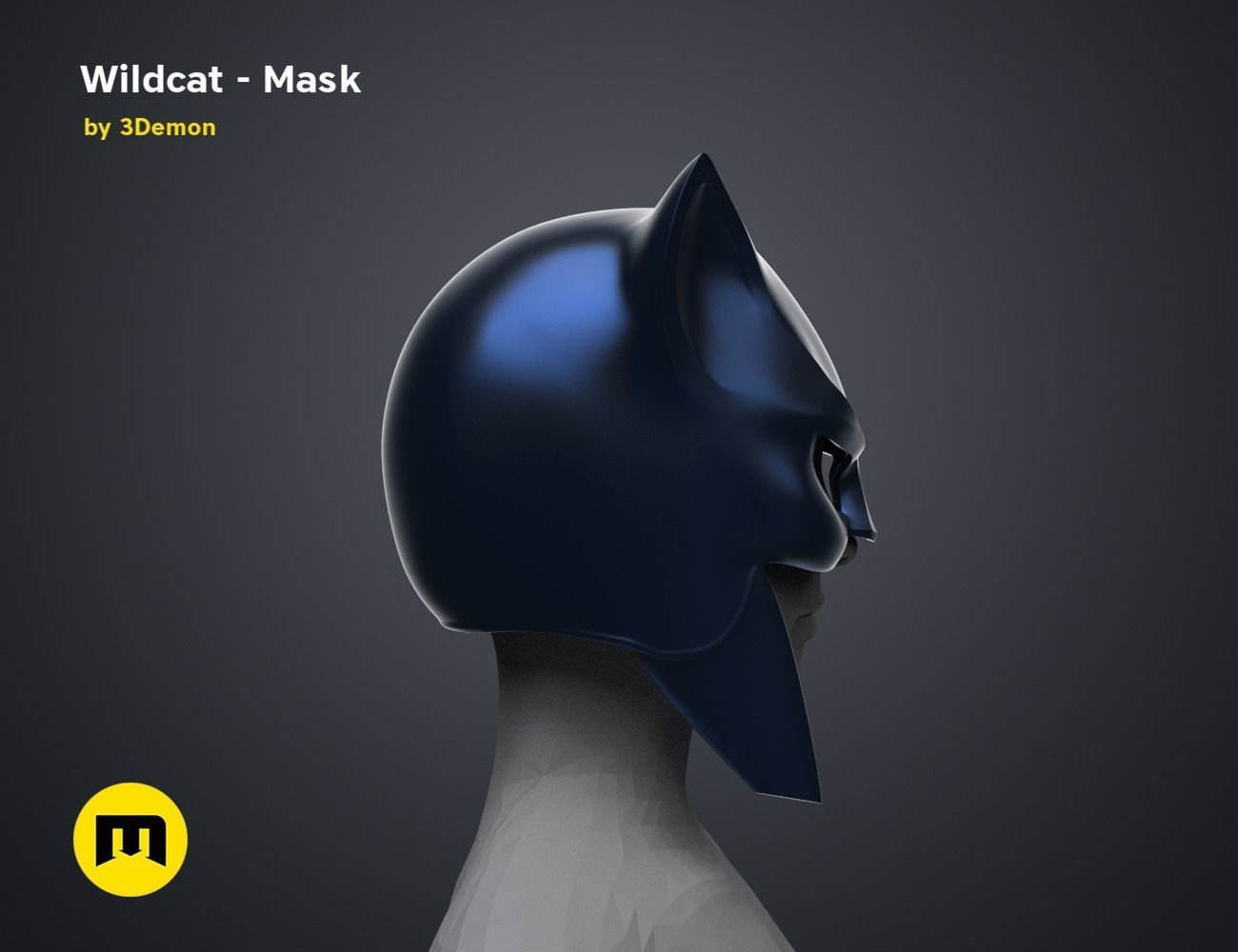 Wildcat - Mask 3D print model_2