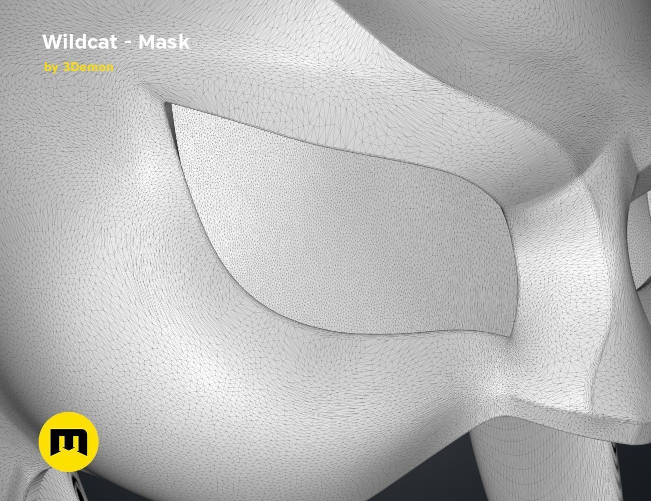 Wildcat - Mask 3D print model_10
