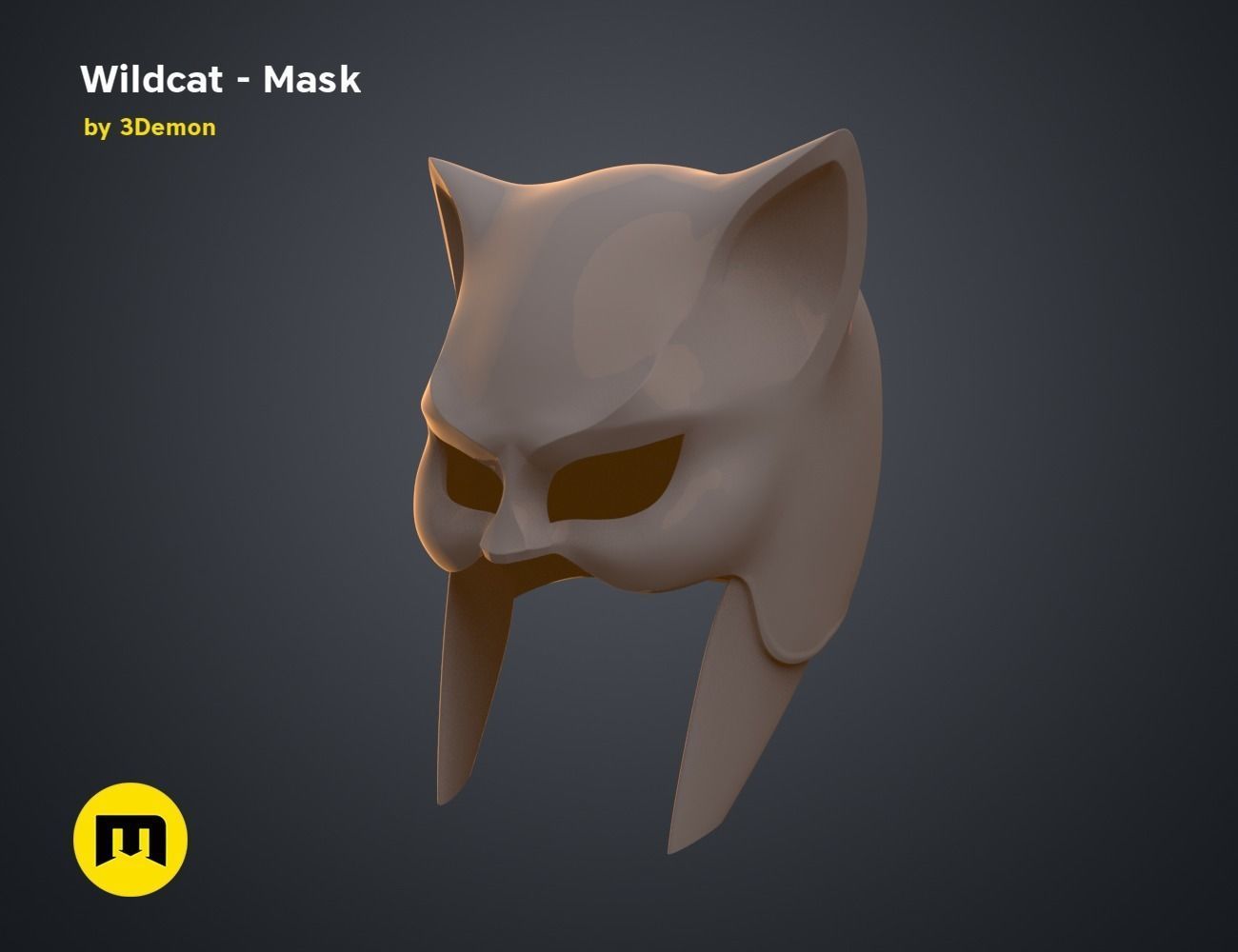 Wildcat - Mask 3D print model_7