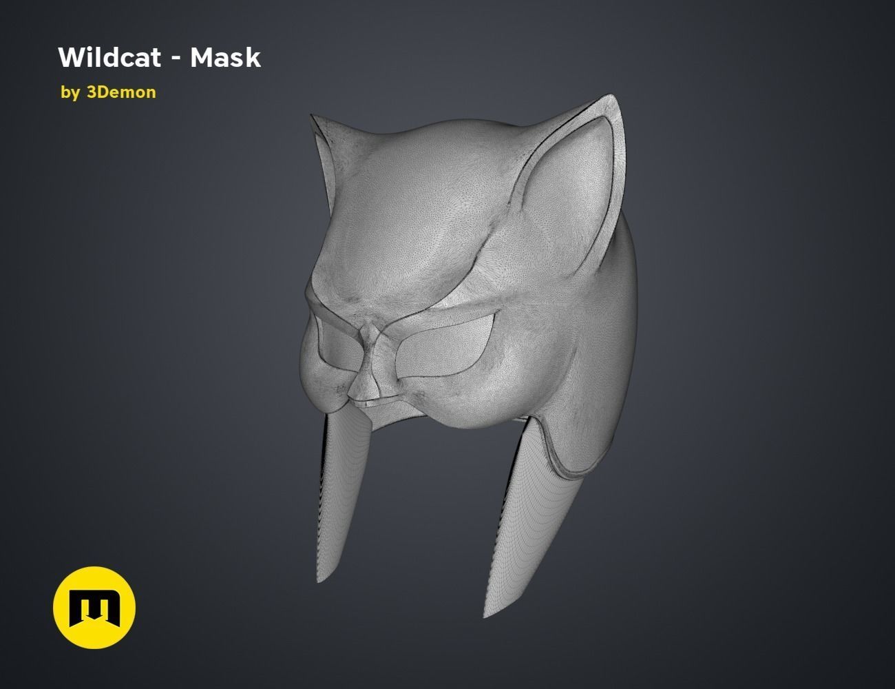 Wildcat - Mask 3D print model_8