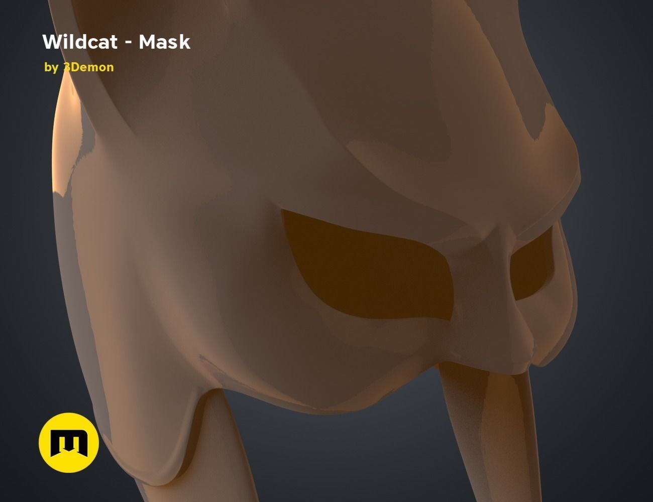 Wildcat - Mask 3D print model_9