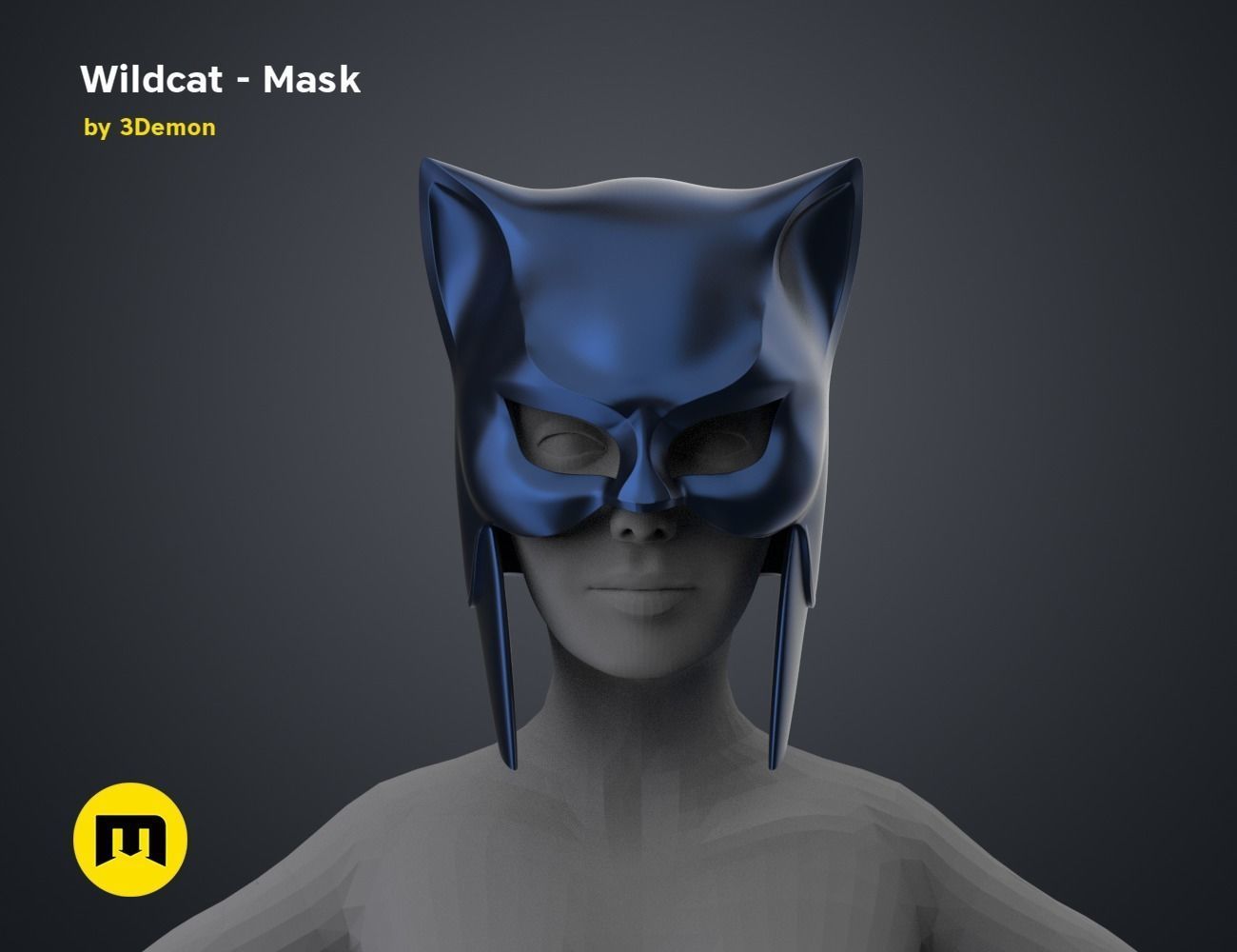 Wildcat - Mask 3D print model_1