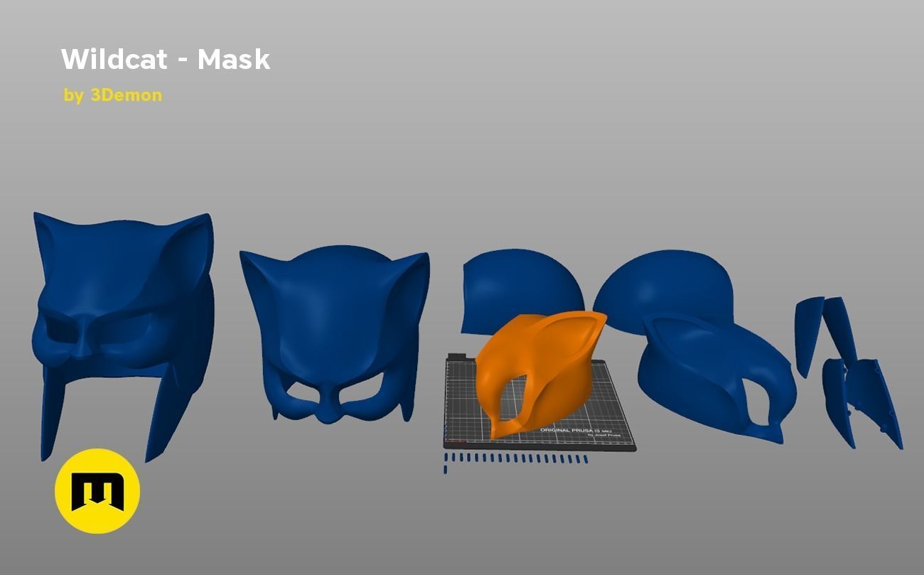 Wildcat - Mask 3D print model_6