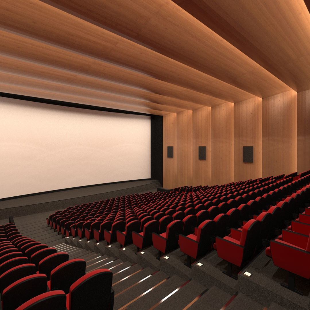 Cinema Interior 2 3D model_1