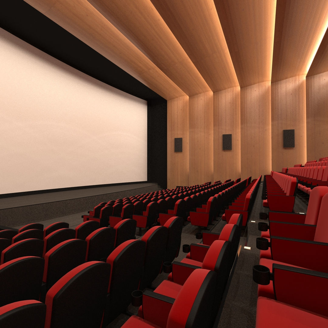 Cinema Interior 2 3D model_2