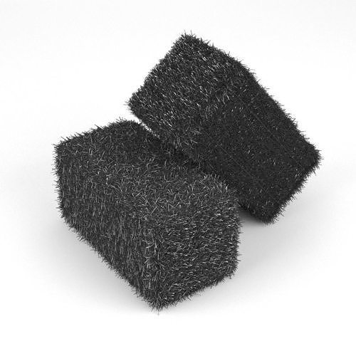 Hay Collection pile of grass with cross on top 3D model 4