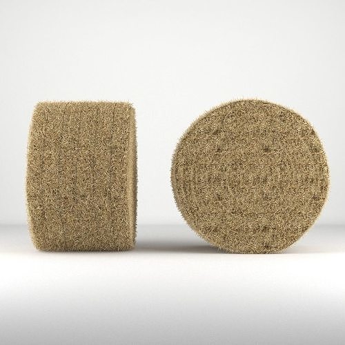 Hay Collection pile of grass with cross on top 3D model 6