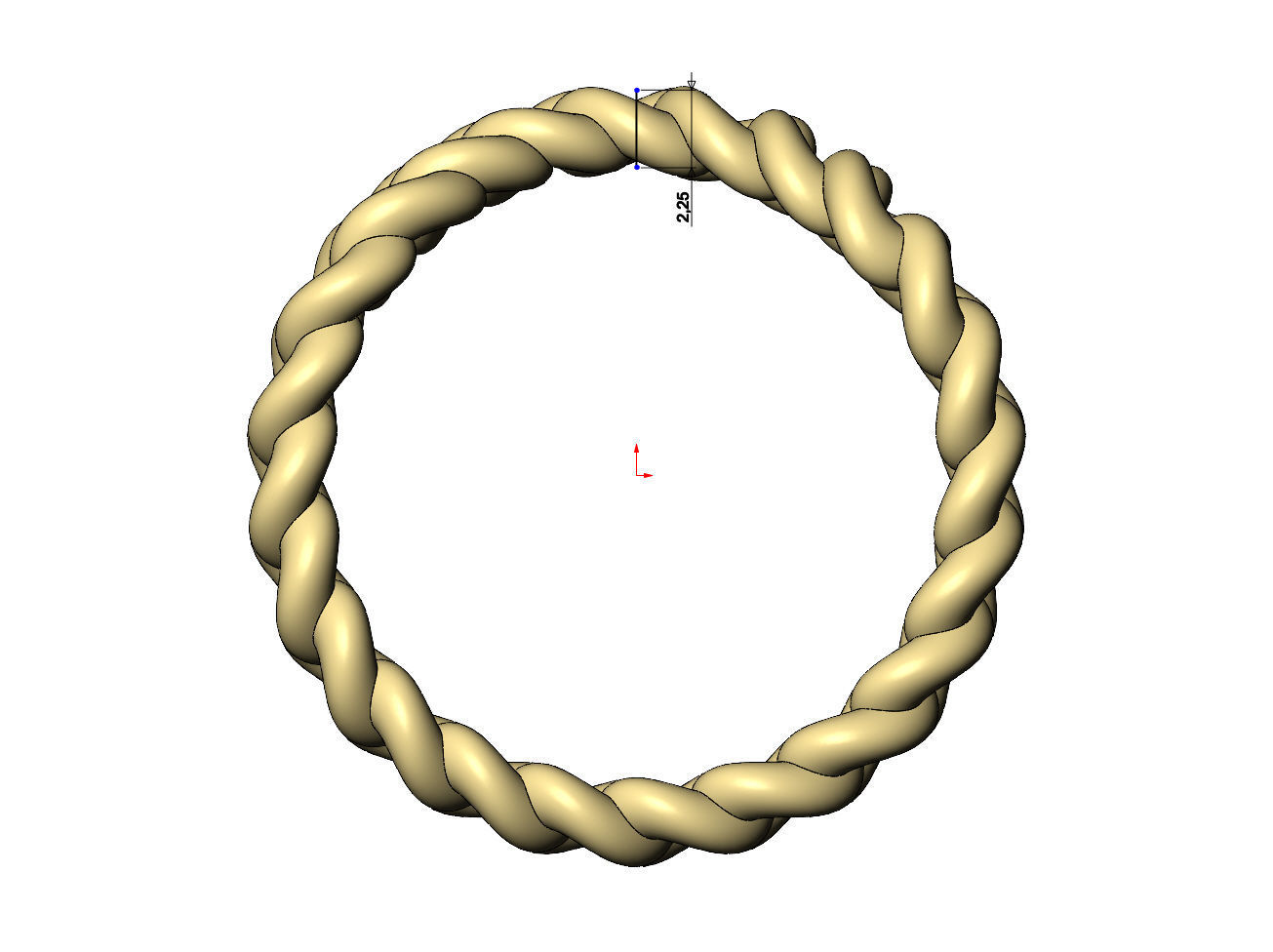 Curved cuban link band US sizes 6 7 8 3D print model_5