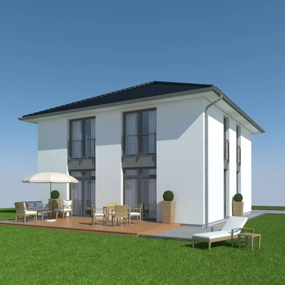 Family House 5 3D model_0