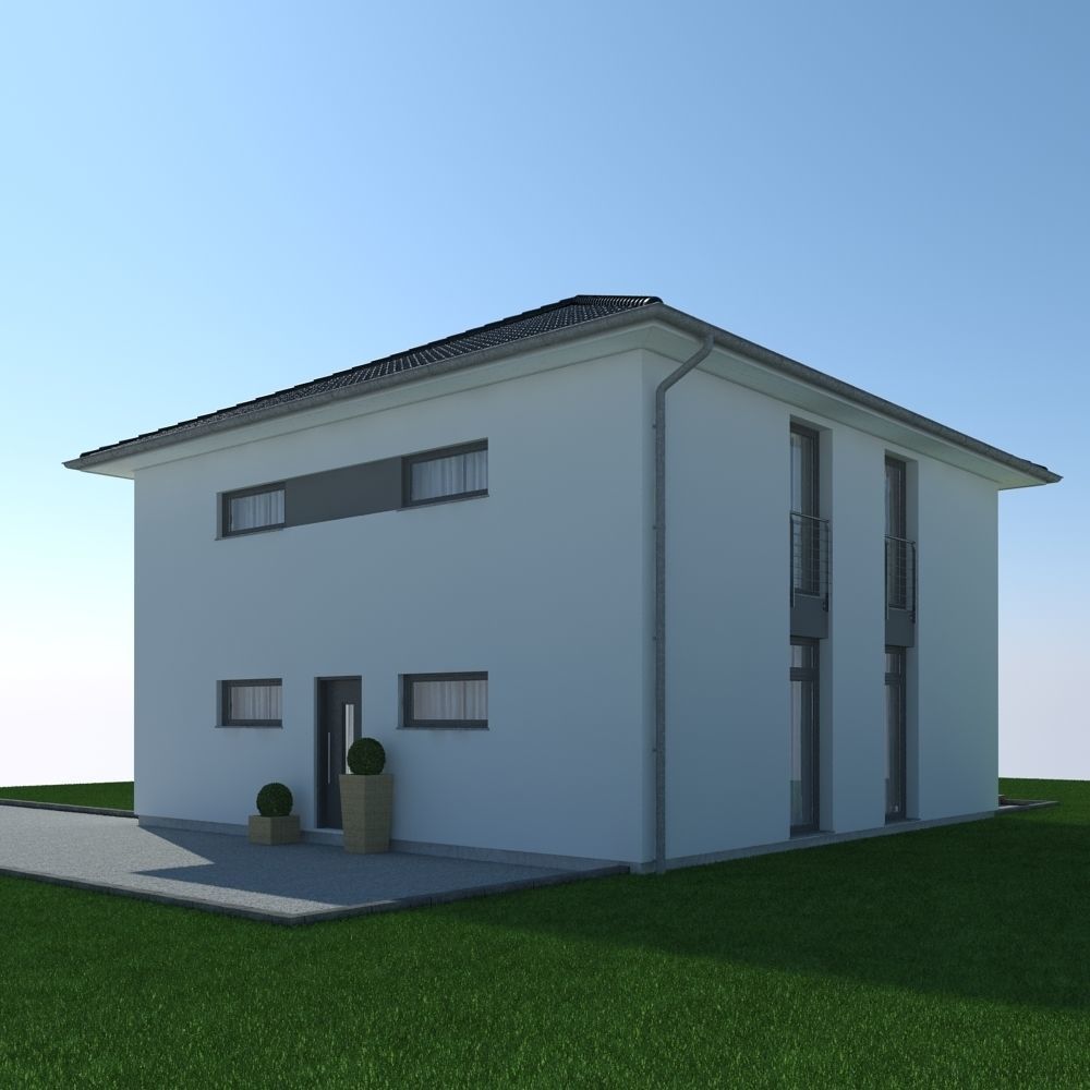 Family House 5 3D model_1