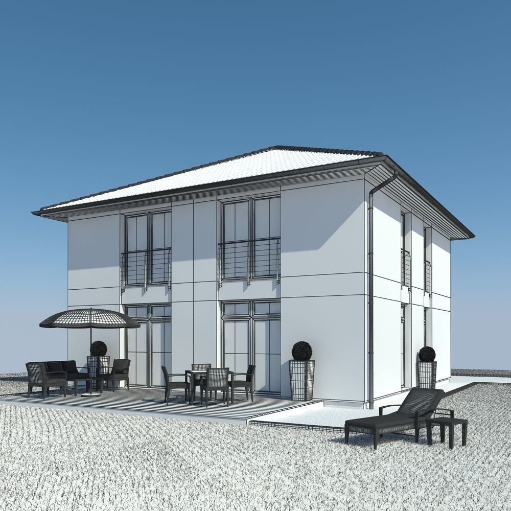 Family House 5 3D model_9