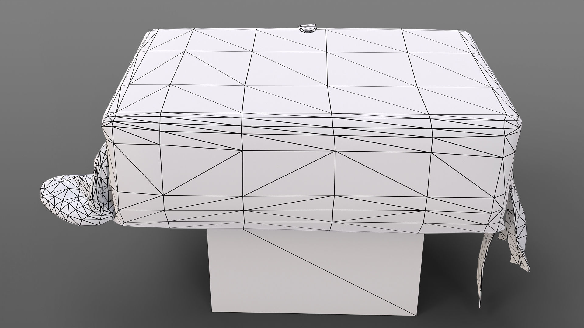 Old book closed Low-poly 3D model_8